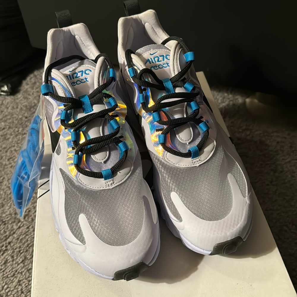 Nike Air Max 270 React Amethyst Tint/Off Noir 9.5 Womens